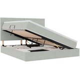  LED krevet za pohranu s madracem Svjetlosiva 160 x 200 cm | shoptok.hr