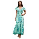 Isla Bonita By Sigris Dolge obleke Dolga Midi Obleka Zelena Cene