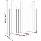 Stensko posteljno vzglavje medeno rjavo 82,5x3x80 cm borovina, (20737315) | Shoptok.si