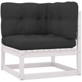  Kutna vrtna sofa s antracit jastucima od masivne borovine | shoptok.hr