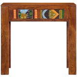 Maison Chic konzolna miza - miza ob steni 80x35x75 cm masivni les akacija, (21786464) Cene