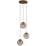 QAZQA Art Deco viseča svetilka medenina z jantarjem 3-luči - Douglass | Shoptok.si