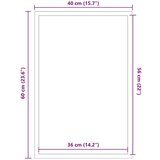  Otirač Striped Crna i Siva 40 x 60 cm Polipropilen PVC | shoptok.hr