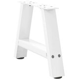  Noge za klubsko mizico v obliki črke A, 2 kosa, bele barve, 40 x (30-31) cm, jeklo, (22123530) | Shoptok.si