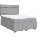 Krevet box spring s madracem svjetlosiva 160x200 cm tkanina | shoptok.hr