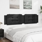  Jastuk za uzglavlje Zadar crni 200 cm od umjetne kože | shoptok.hr