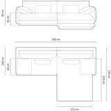 Micadoni Tamno siva kutna garnitura (s desnim kutom) Torino – Home | shoptok.hr