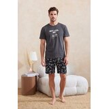 Trendyol muški set pidžama Tmnss26Pt00040, siva-siva Cene