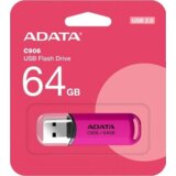 A DATA AC906-64G-RPP USB izbrisivi memorijski pogon 64 GB USB Tip-A 2.0 Ružičasto | shoptok.hr