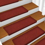  Otirači za stepenice 5 kom bordo 65x21x4 cm prošiveni | shoptok.hr