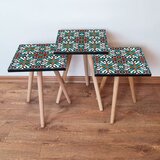 Hanah home 3Shp28 - multicolor multicolor nesting table (3 pieces) | ePonuda.com