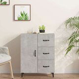  Komoda siva boja betona 69 5x34x90 cm od konstruiranog drva | shoptok.hr