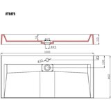  Umivaonik od lijevanih minerala/mramora 100 x 46 x 11 cm bijeli | shoptok.hr