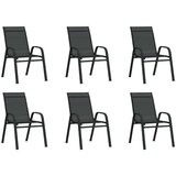  7-dijelni vrtni blagovaonski set crni | shoptok.hr