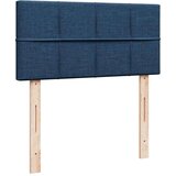 vidaXL Otomanska postelja z vzmetnico moder 90x200 cm blago | Shoptok.si