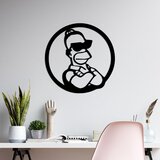 Wallity zidna dekoracija Sımpson 3, 33x33cm, Crna | ePonuda.com