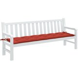  Jastuk za vrtnu klupu prošarano crvena 200x50x7 cm tkanina | shoptok.hr