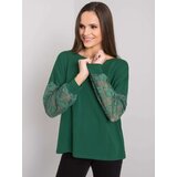 RUE PARIS Blouse-RV-BZ-7342.03-dark green | Shoptok.si