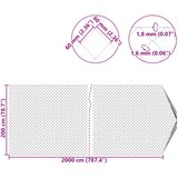  Ograda od lančane veze Cinkano 2 x 20 m Stakl | shoptok.hr