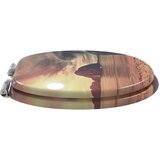  Toaletni pokrov s tiho zaporo Oranžna 44 x 38 cm MDF plošča, (5000208010) | Shoptok.si