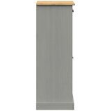 Ormarić za cipele VIGO sivi 60 x 35 x 96 cm od masivne borovine | shoptok.hr