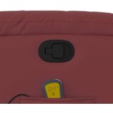  Masažni naslanjač vinsko rdeče umetno usnje | Shoptok.si