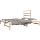  Izvlečna dnevna postelja 2x(90x190) cm trdna borovina, (20724256) | Shoptok.si
