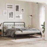  Kovinsko posteljno vzglavje črno 160 cm | Shoptok.si