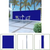  The Living Store Zložljiva stranska tenda za teraso 160x500 cm modra - Stranska Tenda, (21743546) | Shoptok.si