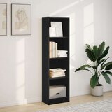 vidaXL Regal za knjige crni 40x24x143 cm od konstruiranog drva | shoptok.hr
