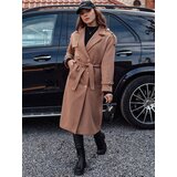DStreet Płaszcz damski oversize GALLERIA długi wiązany w pasie kamelowy | Shoptok.si