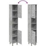 vidaXL Kopalniška omarica betonsko siva 30x30x179 cm iverna plošča | Shoptok.si