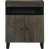 vidaXL Komoda črn 60x33x75 cm trden mangov les | Shoptok.si