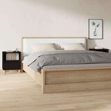  Nočna omarica 2 kosa črna 40x35x50 cm, (20730596) | Shoptok.si
