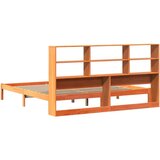 vidaXL Krevet s regalom za knjige bez madraca 180x200 cm od borovine | shoptok.hr