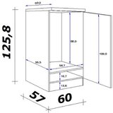 Flex-Well Omara Za Vgradno Napravo Lucca, Bela, Rjava | Shoptok.si