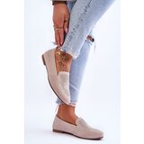 S. BARSKI Suede Comfortable Loafers Beige Giovana | shoptok.hr