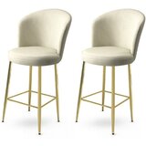 Hanah home alte - cream, gold creamgold bar stool set (2 pieces)