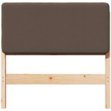  Tapecirani uzglavlje Smeđa i taupe 90 cm Čvrsto borovo drvo | shoptok.hr