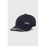Boss Bombažna bejzbolska kapa GREEN mornarsko modra barva | Shoptok.si