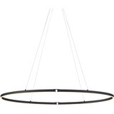 QAZQA Dizajnerska viseča svetilka črna ovalna 120cm vklj. LED 3-stopenjsko zatemnjevanje - Ovallo | Shoptok.si