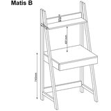  Radni stol MATIS B - MDF | shoptok.hr