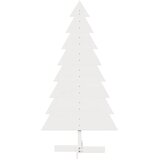  Drveno ukrasno božićno drvce bijelo 150 cm od masivne borovine | shoptok.hr