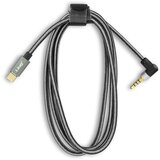 LINQ avdio kabel usb-c do 3,5 mm 4-polni moški prikljucek, pleteni najlonski kotni prikljucek 1,5 m, - crn, (20630313) | Shoptok.si
