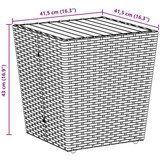 3-delni vrtni bistro set s blazinami sivo poli ratan, (22015373) | Shoptok.si