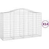  Lučne gabionske košare 14kom 200x50x120/140cm pocinčano željezo | Eponuda.com