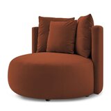 Bobochic Paris Narančasta baršunasti fotelja Cesar – | shoptok.hr