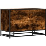 vidaXL Klop za čevlje dimljen hrast 80x40x53,5 cm inž. les in kovina | Shoptok.si