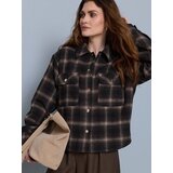 Sinsay Karirana košulja-jakna s udjelom viskoze | shoptok.hr
