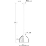 Globo VISEČA SVETILKA Swanson 30/120 cm E27 | Shoptok.si
